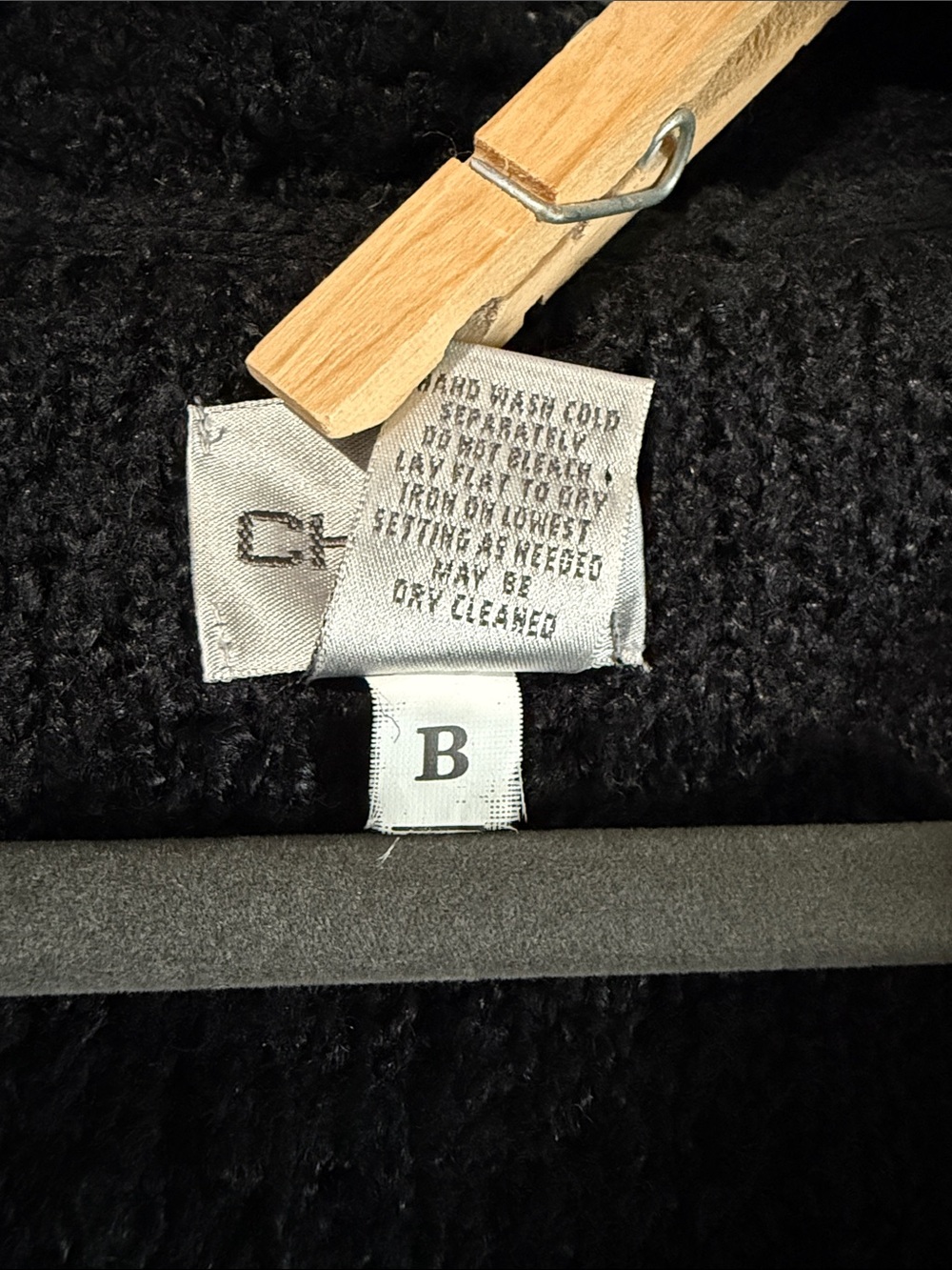 Chico's Black Fringe Trim Open-Front Long Cardigan - Picture 6 of 6